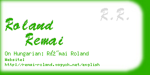 roland remai business card